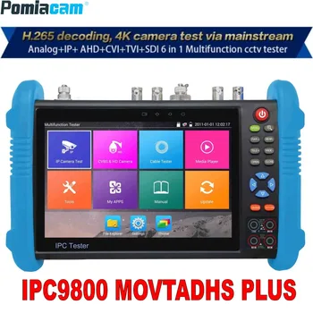 Tester IP kamere 9800 Plus 7 inča H. 265 4K 8MP TVI CVI AHD SDI CVBS IPC CCTV Monitor s hdmi tracer/TDR/Dmm DHL Besplatno