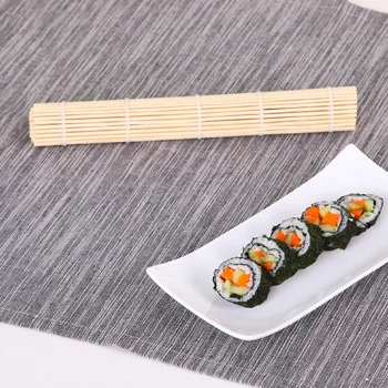 1pc 24x24 cm Set Za Sushi Bambusove Prostirke Za Роллинга Riža Lopatice Alati Kuhinja DIY Pribor Za Sushi