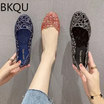 BKQU/Ženske sandale; novo 2022 godine; ljetne sandale; ženske cipele; casual cipele na ravnim potplatima od желейной mreže; trendi sandale; sandalias mujer verano