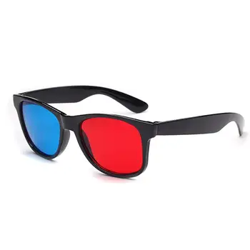 Jednostavan glasse Crvena, Plava Plava Plastika Okvir 3D Naočale za Anaglyph Film Igre DVD Za Muškarce i Za Žene Večernje Eyeglasse Intimne Pribor