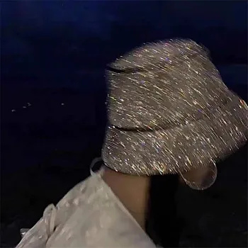 202204-2509184 novi дропшиппинг luksuzni puni rhinestones sjajan noćni klub razonodu dama kantu kapu muška ženska ribarski šešir