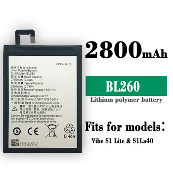 100% Originalni High-end 3,85 2800 mah BL260 Za Lenovo Vibe S1 Lite S1La40 Baterija