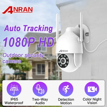 ANRAN 1080P Wifi Kamere za Nadzor 4x Digitalni Zoom Vanjska Bežična IP Kamera CCTV Automatsko Praćenje Dip Audio