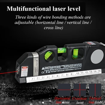 Novi Hit Prodaje 2 Linije Lasera Line Multifunkcionalni Izuzetno Laser Line Alat S 8-noga Rulet