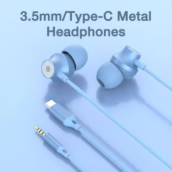 EARDECO 3,5 mm Tip C Ožičen Slušalice Stereo Bas Žica za Slušalice 10 mm Veliki rog zatrubi Glazbene Sportske Slušalice Slušalice sa Mikrofonom