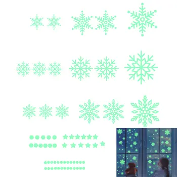 Pahuljica Božićno prozor Držeći se za Statički Božićno prozor Prianja Uz Božićne naljepnice za prozore svijetle u mraku Božićna Zvijezda