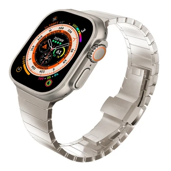 remen za Apple Watch Band ultra 49 mm 45 mm 44 mm 41 mm 40 mm 42 mm 38 mm Metalna Narukvica od nehrđajućeg Čelika iwatch series 8 7 4 5 6 3 se