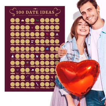 Ispočetka plakat 100 Ideja za spoj Popis poslova za parove Lista Ispočetka-plakat Poklon za Valentinovo za dom