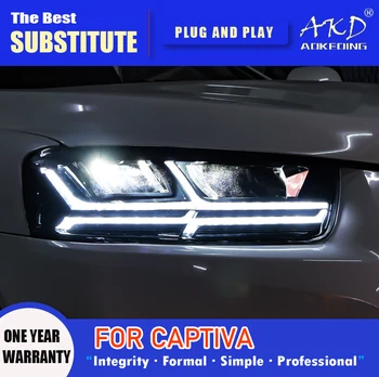 AKD prednji far za Chevrolet Captiva Led Svjetla 2011-2018 Svjetla Captiva DRL Pokazivač Smjera beam Projektor Angel Eye Len