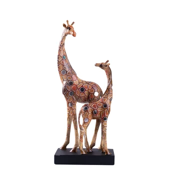 [MGT] Klasicni boji žirafa model životinja ukras kip moderni minimalistički stil uređenja doma dnevni boravak obrt pokloni