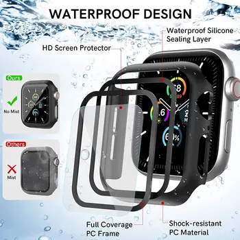 Staklo + torbica Za Apple Watch 7 torbica 45 mm 41 mm iWatch torbica Pribor PC branik + Zaštitna folija za zaslon Apple watch series 7 torbica
