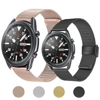 20 22 mm Milan Remen za Huami Amazfit GTS Bip Watch GT/2/2e za Samsung Galaxy Watch 3 45 mm 41 mm/Active 2 Kaiš za sat Narukvica