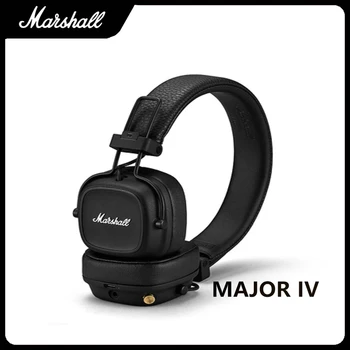 Originalni Bežične Bluetooth Slušalice Marshall MAJOR IV, Klasične Slušalice S Dubokim Bas Sklopivi Pop-Rock-retro-Glazbena микрофонная Slušalice