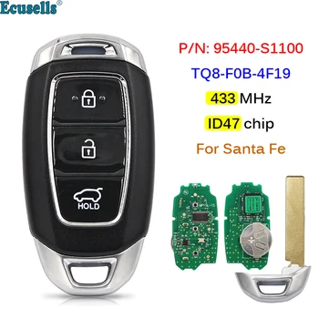 3 gumb Pametan Daljinski ključ 433 Mhz HITAG3 NCF29A3X ID47 Čip za Hyundai Santafe 2018 2019 2020 FCC-a: TQ8-F0B-4F19 P/N: 95440-S1100