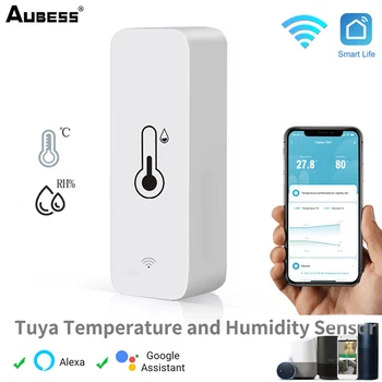 Tuya Inteligentni Senzor temperature i vlažnosti WiFi Aplikaciju Remote Monitor Za Pametne Kuće Var SmartLife Rad S Alexa Google Assistant