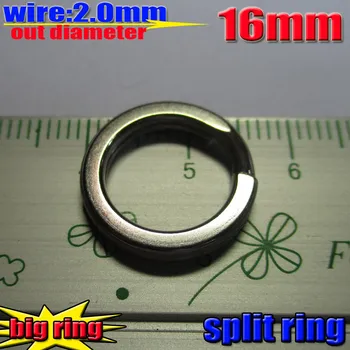 2015new najveće разъемные prsten super pull veličina: 2,0 mm vanjski promjer 16 mm test 137 kg broj: 10 kom./lot