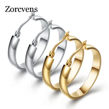 ZORCVENS Nove Naušnice-Prsten Boje: Zlatna, Srebrna Boja Nehrđajućeg Čelika Svadbeni Nakit Modni Naušnice Za Pokloni Za Žene