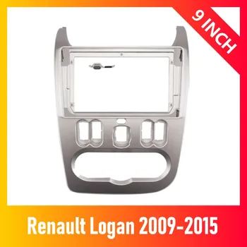9 Inča Auto Radio Okvir Za Renault Logan 2009-2015 Ploča Nadzorna Ploča Instalacija Završiti GPS DVD Canbus Kabel, Stereo