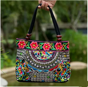 Nova modna ženska torba u boemskom stilu!Nove lijepe Vezeni Ženske torbe nacionalna trend torbu s izvezenim vezom Ženska torba za nošenje
