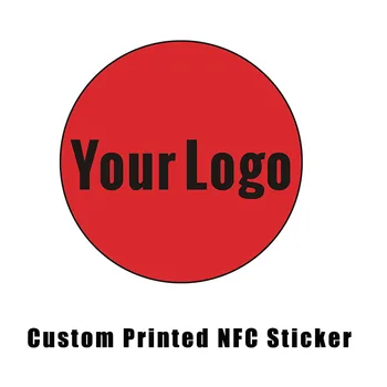 Običaj ispisan natpis naljepnica NFC NTAG216 13,56 Mhz 14443A protokol NFC Forum Tip 2 Tag