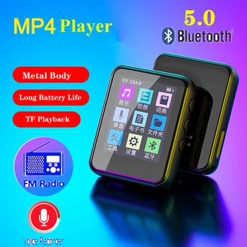 Novi Mahdi M190 Bluetooth 5,0 MP4 Player 8 GB Touch Screen HD HI FI Metal Glazba MP4 Player FM Radio TF Diktafon Zvučnik