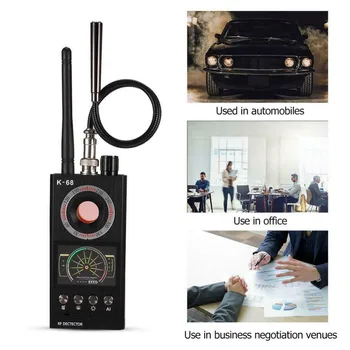 K68 Višenamjenski Антишпионский Detektor Kamera GSM Audio Pronalaženje Pogrešaka GPS Signal Objektiv RF Tracker Otkrivanje Bežičnih Proizvoda za Puni Raspon