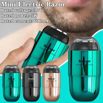 Mini Muška električni aparat za brijanje Sigurna Britva Trimer Za Bradu, Uklanjanje Dlačica Na Licu USB Punjiva Mašina Za Brijanje Sredstvo Za Uklanjanje Dlačica Na Licu