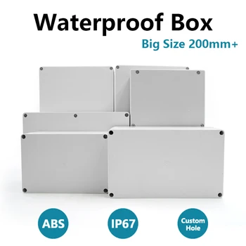 IP67 Vodootporna Kutija od ABS Plastike Organizator Razvodna Kutija Za Ožičenje Vodootporan Elektronski Sef Torbica Plastične Kutije Veliki Veličina