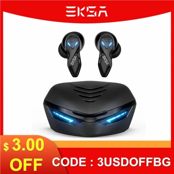 EKSA strane gt1 Slot Bluetooth Slušalice TWS Bežične Slušalice s Mikrofonom 45 ms Niska latencija Gaming Slušalice Slušalice 36 h trajanje Reprodukcije
