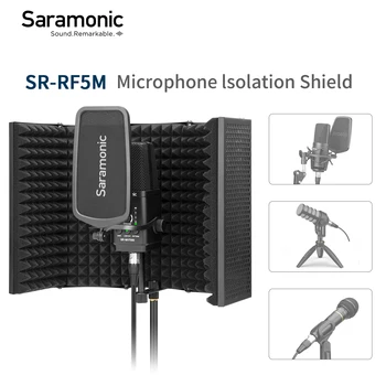 Izolacijski zaslon mikrofon Saramonic SR-RF5M eliminira buku Stvara čist zvuk za snimanje vokala uživo