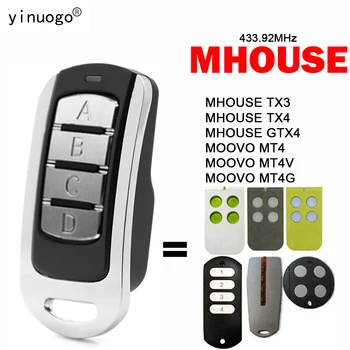 Mhouse myHouse TX3 TX4 GTX4 Garažna vrata daljinski Upravljač 433,92 Mhz Pokretna Broj odašiljač MOOVO MT4 MT4V MT4G Otvarač Garažnih vrata