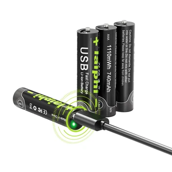 USB Punjiva litij-polimer baterija Brzo Punjenje preko Micro USB 1,5 v AAA baterija baterija baterija baterija baterija od 1100 mah
