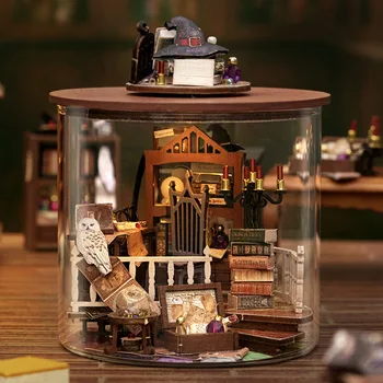 DIY Drvena Kuća Lutaka Minijaturni s Kompletom Namještaja Magic House Description Model Izrade Igračke za Djecu Poklon Prijateljicama za Djevojčice Casa