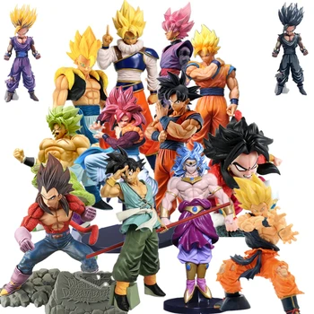 Vruće Prodaju Dragon Ball Super Anime Lutka Goku Vegeta Broly Super Сайян Zbirka Model Lutke Uređenje Igračke Za Poklon