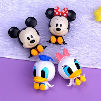 Кавай Anime Lik Mickey Minnie Donald Duck Crtani Torta Je Ukras Na Dan Rođenja Q Verzija Dječji Kućni Desktop Ukras Pokloni