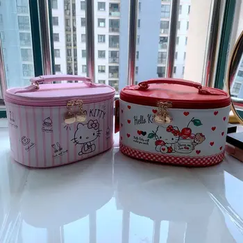 Hello Kitty Kawaii Косметичка Funky Kutija Za Pohranu Velikog Kapaciteta Prijenosni Zgodan Poklon Za Rođendan Za Djevojčice