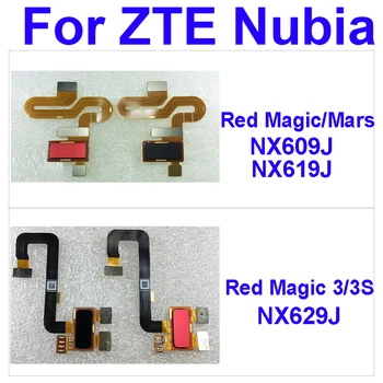 Senzor Otiska Prsta Gumb Fleksibilan Kabel Za ZTE Nubia Red Magic NX609J Mars NX619J 3 3S NX629J Otisci Prstiju Glavna Traka Za Ključeve, rezervni Dijelovi