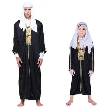 Umorden arapski Arapski Odijelo Šeik Ogrtač Novost Sultan Odijela za Muškarce, Dječake Neobičan Karneval Halloween Purim Večernje Cosplay