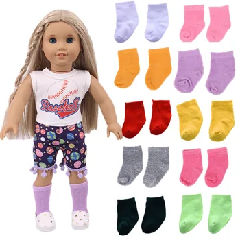 Lutkarske Čarape, Raznobojnim Pribor Za 18-colne američkih i 43-inčni djevojčice Generacije Baby Born, Ruska Igračka 