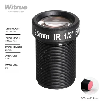 Objektiv akcijske kamere Witrue 5 Megapiksela 25 mm sa IR filterom M12 1/2 