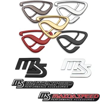 3D Metalne Naljepnice Automobile i Naljepnice Za MS Mazda Speed 2 3 5 6 CX-3 CX-7 Axela Atenza Logo Stražnji Prtljažnik Telo Amblem Ikonu Naljepnice