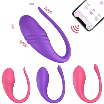 Bežični Odskakanje Jaje Vibrator APLIKACIJU Bluetooth Vibrator Inteligentan Daljinski Upravljač Podešavanje Daljinskog upravljača Masturbacija je Seks-Igračke za Odrasle za Žene