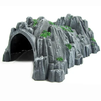 Pribor Za modeliranje Krajolik Tunel Špilja Kompatibilan Stijena s Drvenim Zgradama Vlak Krajolik Брион Diorama Izgled