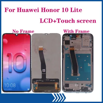 Originalni PRIKAZ Za Huawei Honor 10 lite LCD zaslon osjetljiv na Dodir Digitalizator Sklop za Honor 10 lite s okvirom rezervni Dijelovi Za popravak