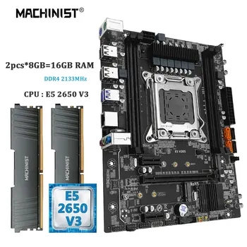 Machinis V205 Matična ploča u Kombinaciji Xeon E5 2650 V3 Procesor kit NOC 2011-3 DDR4 16 G 2133 Mhz memorija Podrška NVME SATA M. 2 USB 3.0