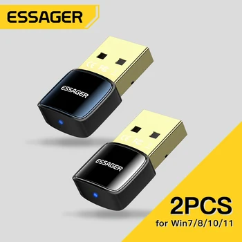 Essager USB Wireless Bluetooth 5,0 Adapter Ključ Za Prijenosna RAČUNALA Miš, Zvučnik Slušalice Glazba AUX Audio Prijemnik Predajnik