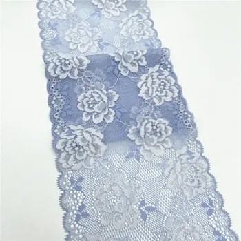 3 m/lot Širina 5 cm/13 cm, Svijetlo plava Fleksibilna Elastična cvjetne čipke Završiti Za Odjeću Pribor za Šivanje Haljina Oblog Odijelo cvjetne čipke tkanina
