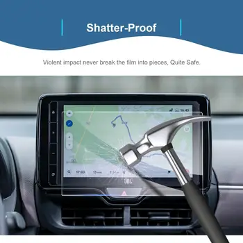 Film Od Kaljenog Stakla Za Toyota Yaris Cross 2021 2022 9 Inča Auto-informativno-zabavni GPS Navigacijski Zaslon Zaštitna Oznaka
