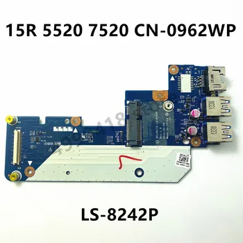 Originalni QCL00/10 LS-8242P ZA Dell 5520 Vostro 3560 CN-0962WP 0962WP Laptop USB LAN Naknada Adapter priključak 962WP 100% Testiranje