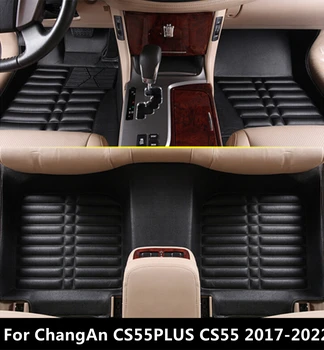 SJ 3D Vodootporan Custom Auto-Tepisi Sprijeda i Straga FloorLiner Stil Auto Tepih Tepih Pogodan Za Changan CS55 CS55PLUS 2017-2022